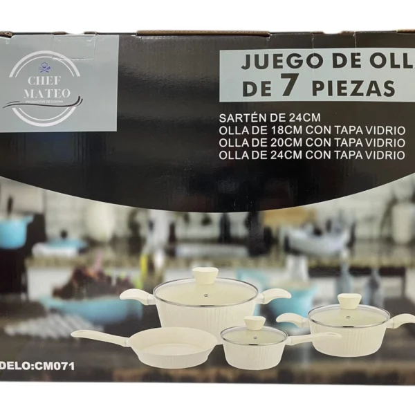 JUEGO DE OLLAS 7 PIEZAS CM071