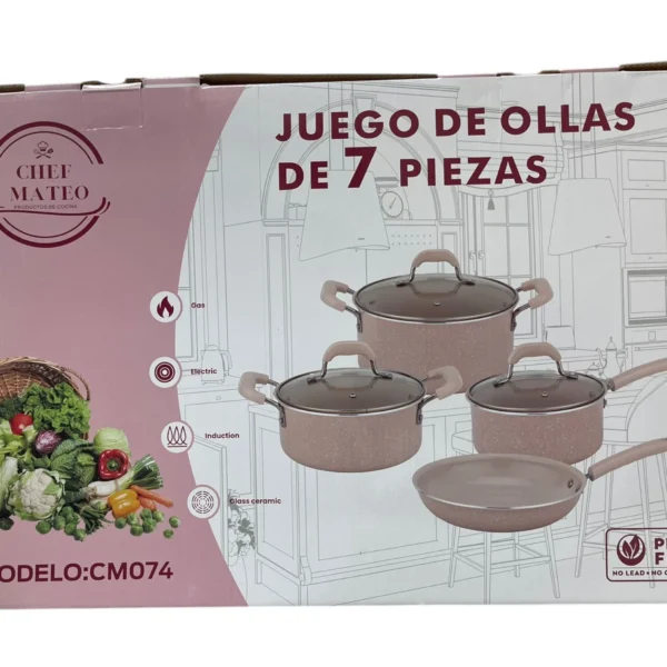JUEGO DE OLLAS 7 PIEZAS CM074