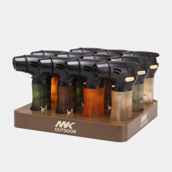 16 Piezas MK Encendedor Soplete Rellenable Mediano