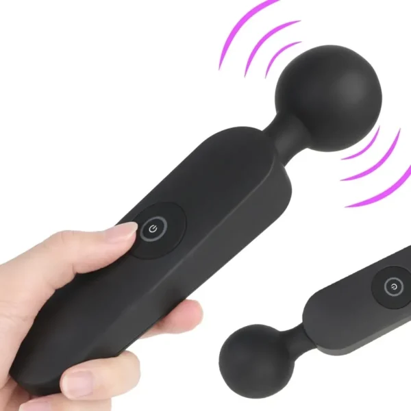 VIBRADOR NEGRO RECARGABLE CARGA MAGNETICA ARES