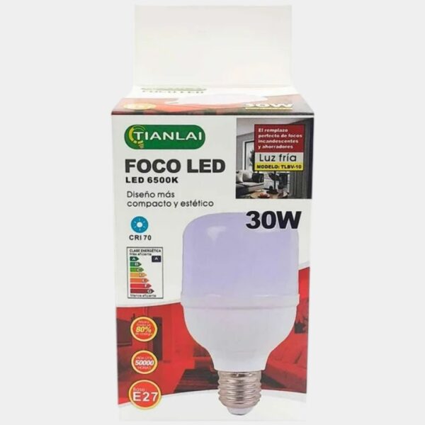 Foco LED Tianlai 30w Luz Blanca - Ilumina 120w