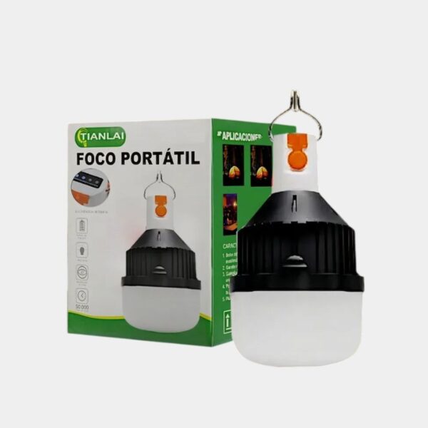 Foco Led Emergencia 25w Tianlai Recargable Tipo C