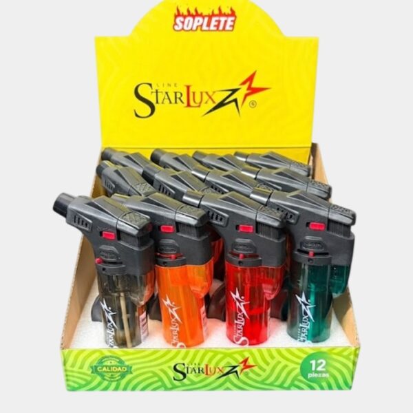 Encendedor Soplete StarLux Eléctrico Botón Rellenable