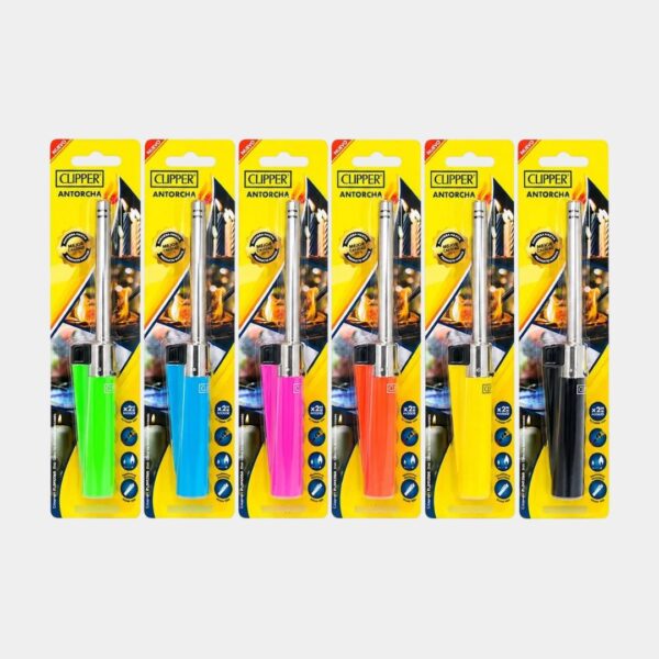 Paquete Encendedor Clipper Antorcha Mini Rellenable 6 Piezas