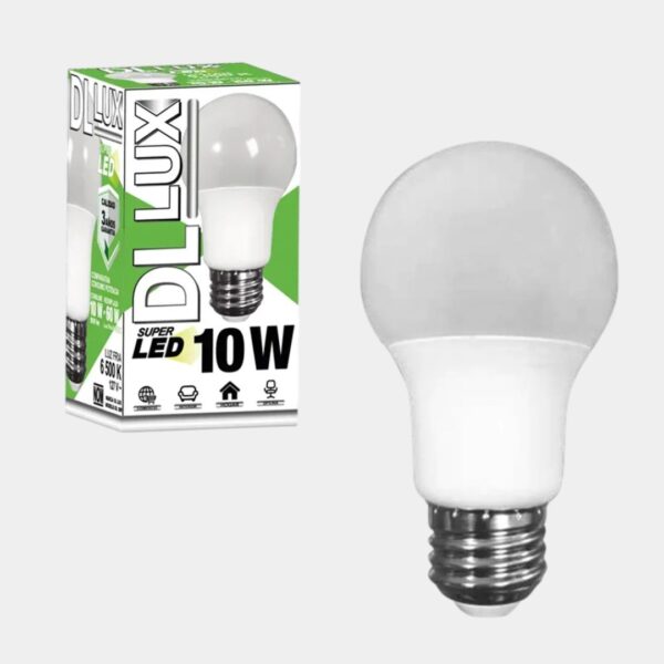 Foco LED Dl Lux 10w Ferretero e26 Luz Blanca Fría 6500k