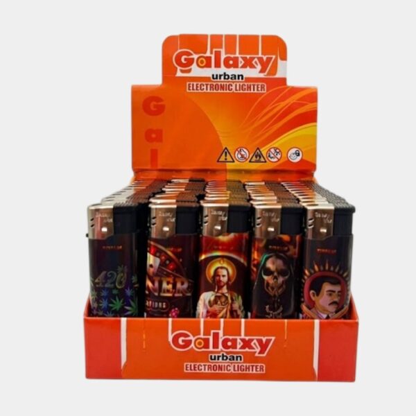 Encendedor Galaxy Urban Eléctrico Botón Bolsillo Rellenable