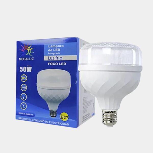 Foco LED Megaluz 50w Luz Blanca – Ilumina 300w